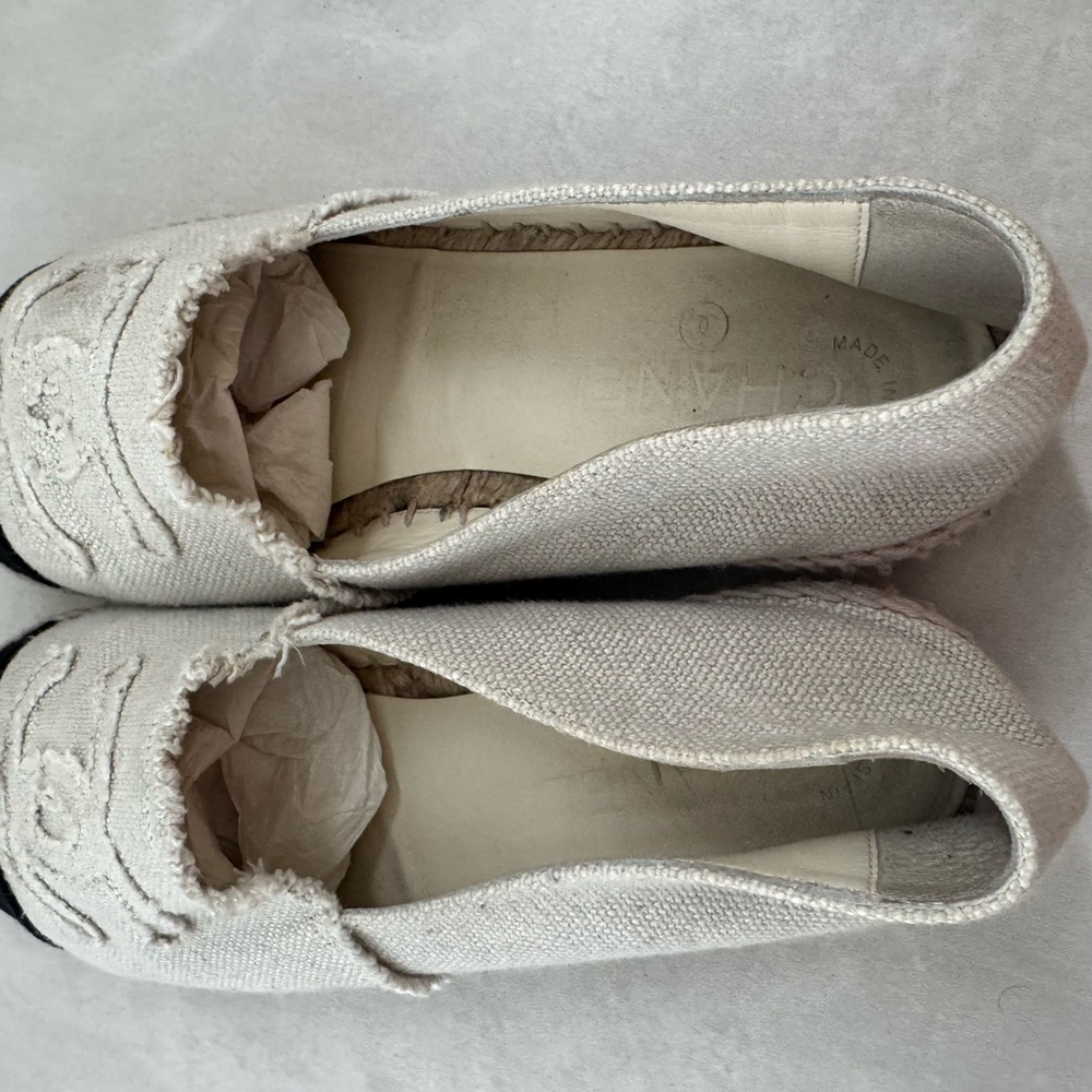 CHANEL Canvas Espadrilles, Lambskin insoles - Picture 6 of 14